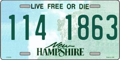 NH license plate 1141863
