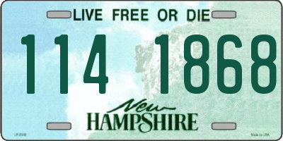 NH license plate 1141868