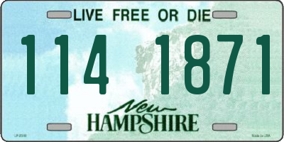 NH license plate 1141871