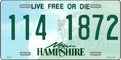 NH license plate 1141872