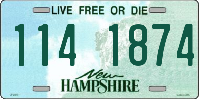 NH license plate 1141874