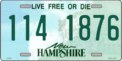 NH license plate 1141876