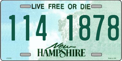 NH license plate 1141878