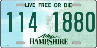 NH license plate 1141880