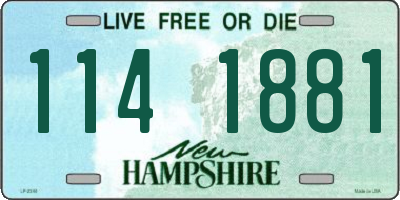 NH license plate 1141881