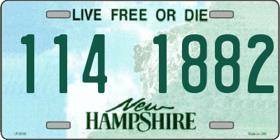 NH license plate 1141882