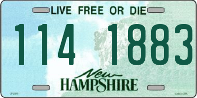 NH license plate 1141883