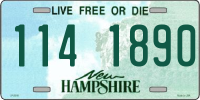 NH license plate 1141890