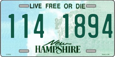 NH license plate 1141894