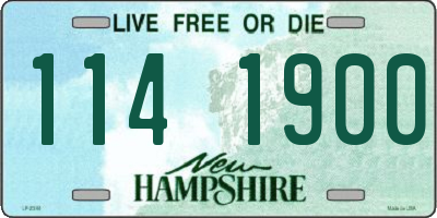 NH license plate 1141900