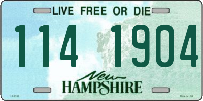 NH license plate 1141904