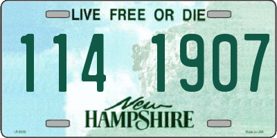 NH license plate 1141907
