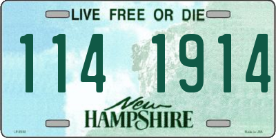 NH license plate 1141914