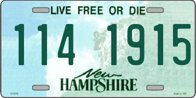 NH license plate 1141915