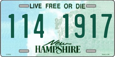 NH license plate 1141917