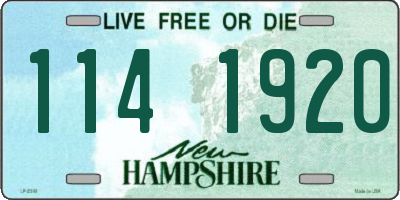 NH license plate 1141920