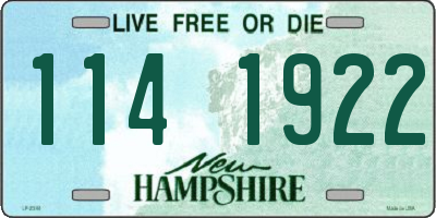 NH license plate 1141922