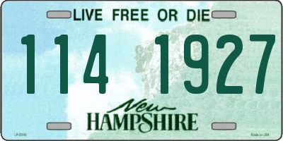 NH license plate 1141927