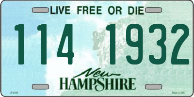 NH license plate 1141932