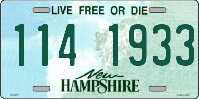 NH license plate 1141933