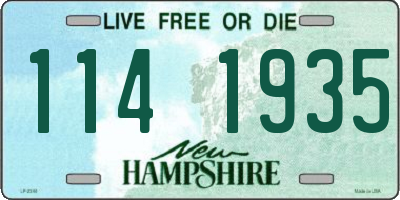 NH license plate 1141935