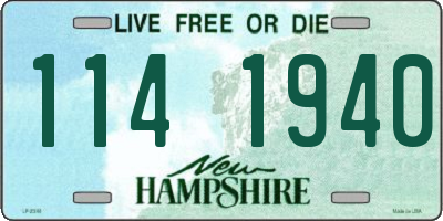 NH license plate 1141940