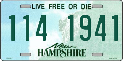 NH license plate 1141941