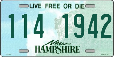 NH license plate 1141942