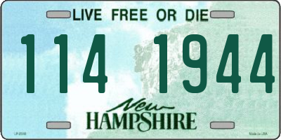 NH license plate 1141944