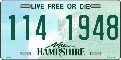 NH license plate 1141948