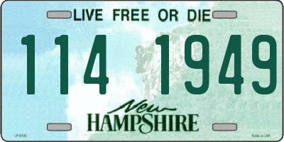 NH license plate 1141949