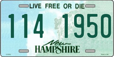 NH license plate 1141950