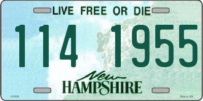 NH license plate 1141955
