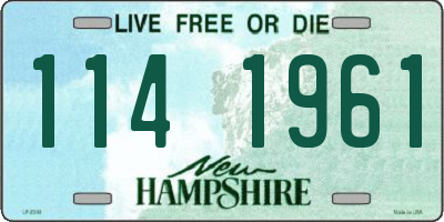 NH license plate 1141961