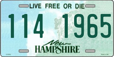 NH license plate 1141965