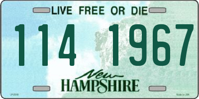 NH license plate 1141967