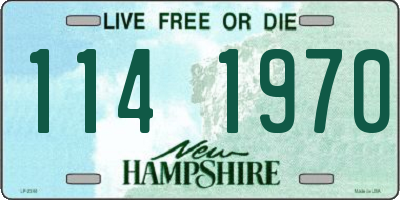 NH license plate 1141970