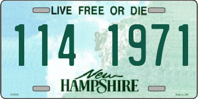 NH license plate 1141971
