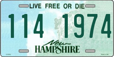 NH license plate 1141974