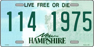 NH license plate 1141975