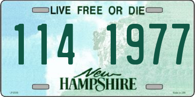 NH license plate 1141977