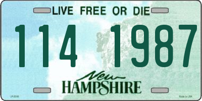 NH license plate 1141987