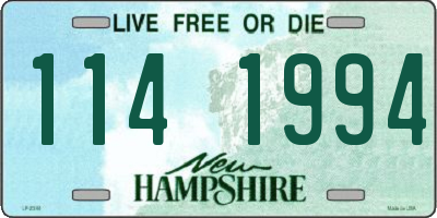 NH license plate 1141994
