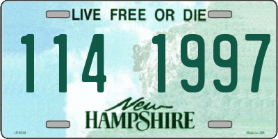 NH license plate 1141997
