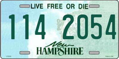 NH license plate 1142054