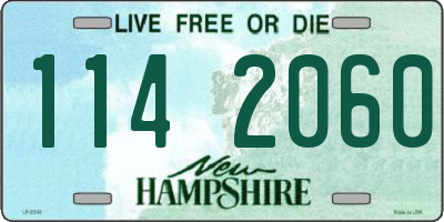 NH license plate 1142060