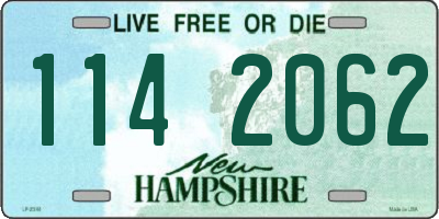 NH license plate 1142062
