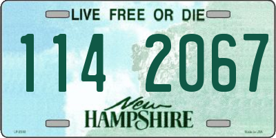 NH license plate 1142067