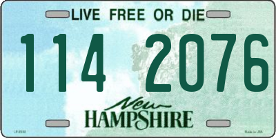 NH license plate 1142076