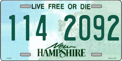 NH license plate 1142092